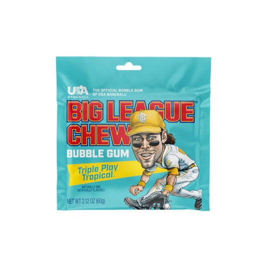 Big League Chew Bubblegum Triple Play Tropical (60g) - America