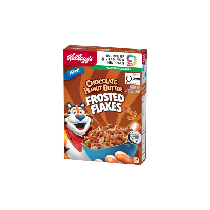 Frosted Flakes Chocolate Peanut Butter Cereal (349g) - Canada
