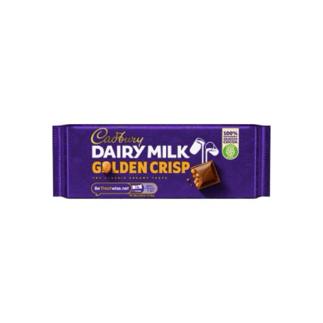 Cadbury Dairy Milk Golden Crisp Bar (54g) Ireland Sweets and Sour