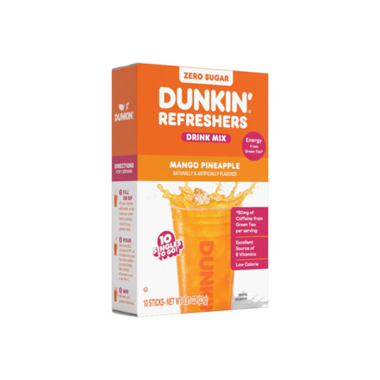 Dunkin’ Refreshers Mango Pineapple Singles To Go Drink Mix 10-Pack (27g) - America