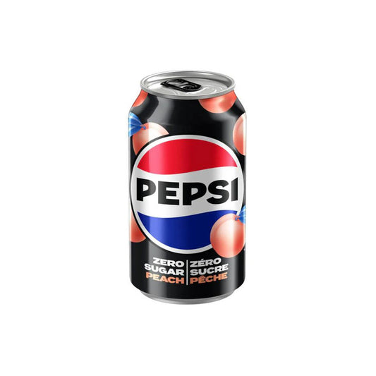Pepsi Zero Sugar Peach Soda Can (355ml) - Korea