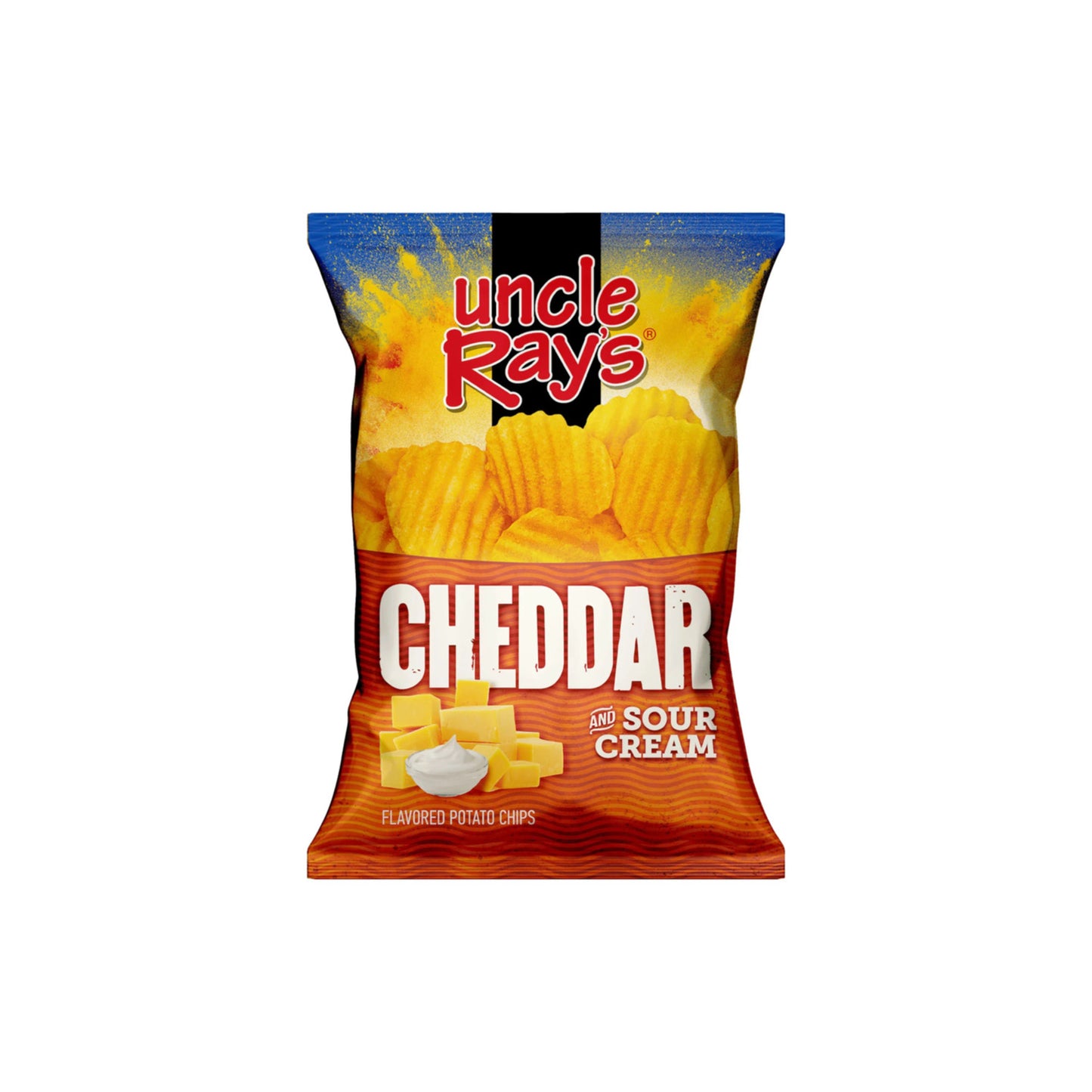 Uncle Ray's Cheddar & Sour Cream Potato Chips BIG BAG (226g) - America
