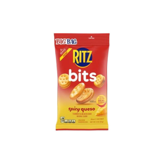Nabisco Ritz Bits Spicy Queso Cracker Sandwiches Bag (85g) - America