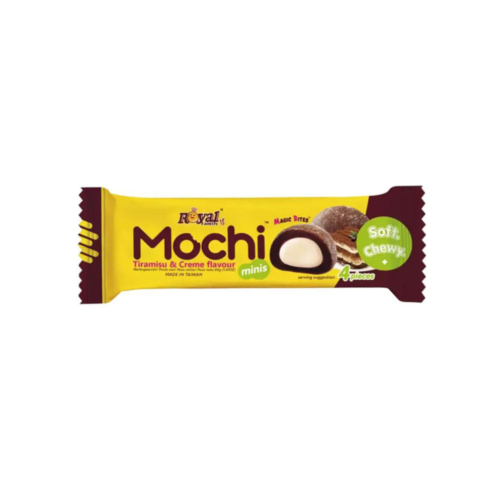 Royal Family Mochi Tiramisu & Creme 4-Pack (40g) - Taiwan