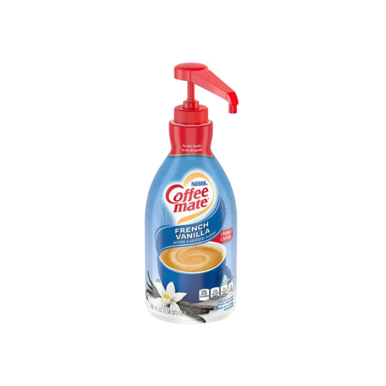 Coffee Mate Liquid Pump French Vanilla (1.5l) - America