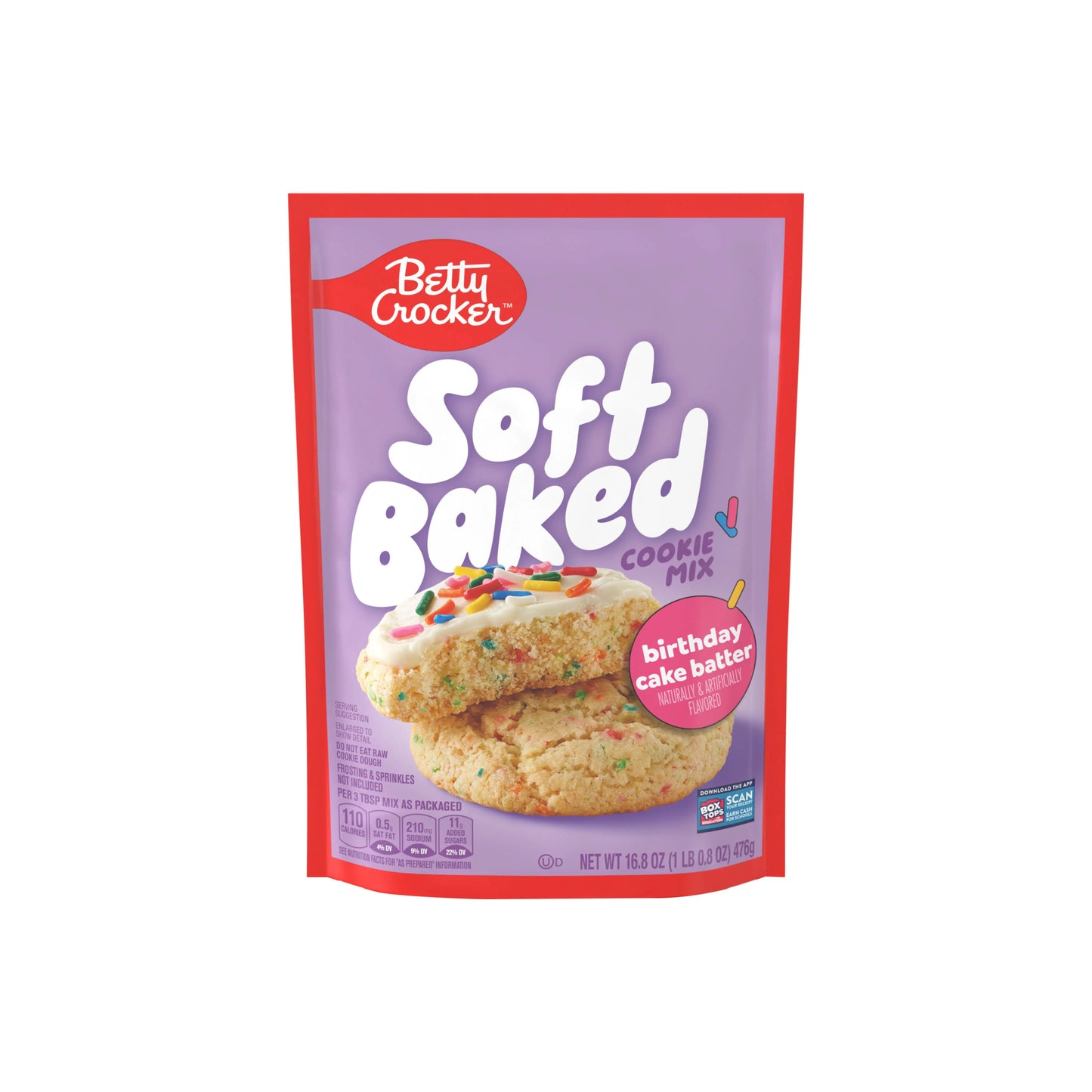Betty Crocker Soft Baked Cookie Mix Birthday Cake Batter (476g) - America