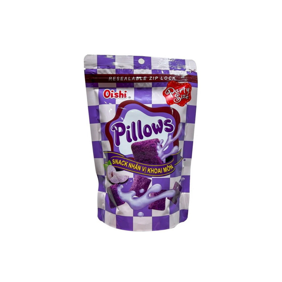 Oishi Pillow Snacks Ube Ice Cream (80g) - Philippines