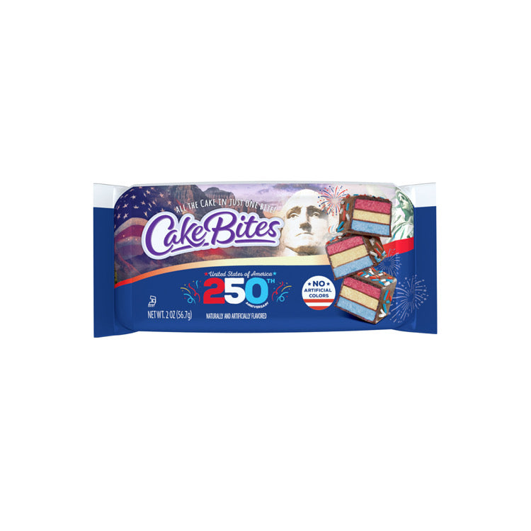 Cake Bites Limited Edition USA 250th Anniversary Cakes (57g) - America