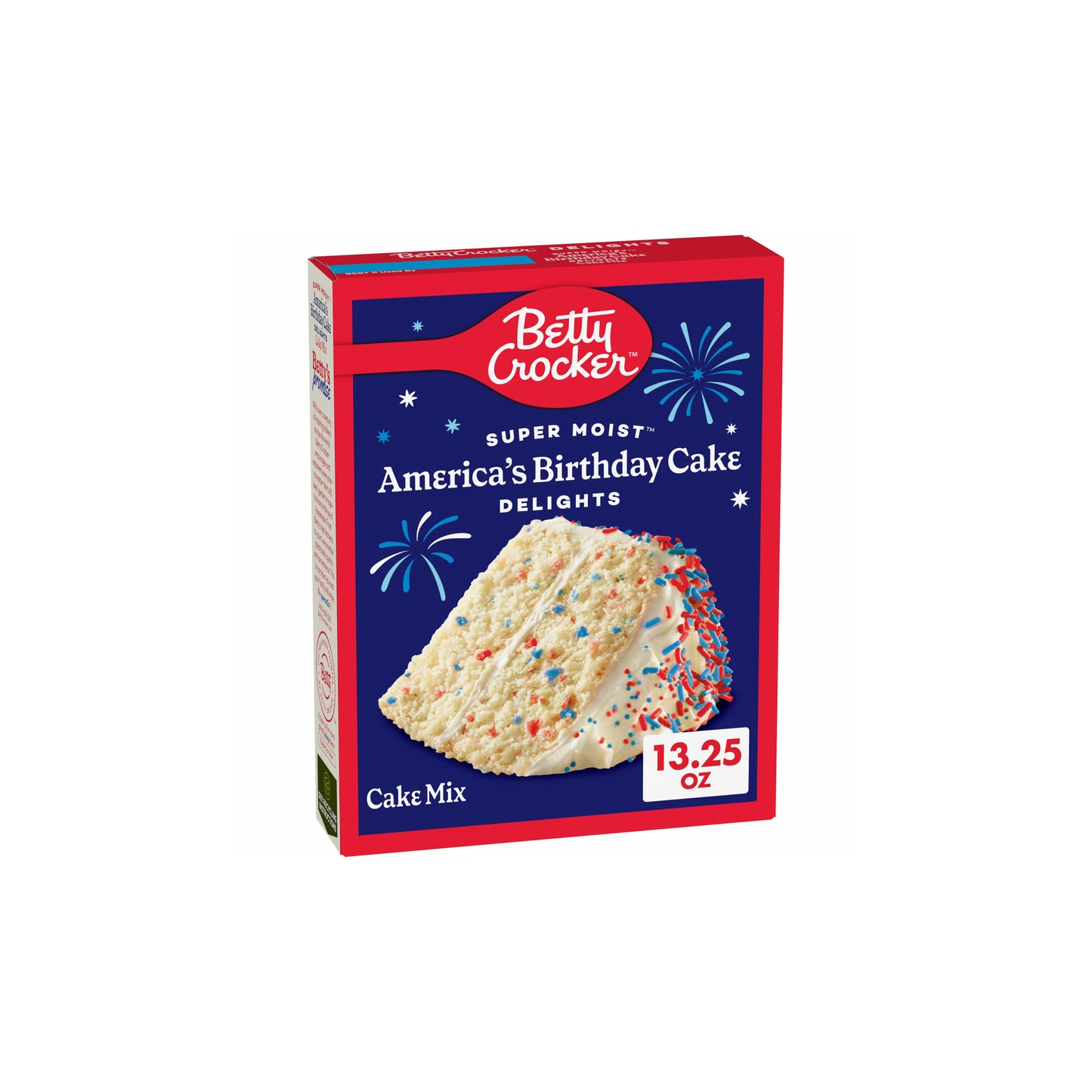 Betty Crocker Limited Edition Super Moist America’s Birthday Cake Delights Cake Mix (375g) - America