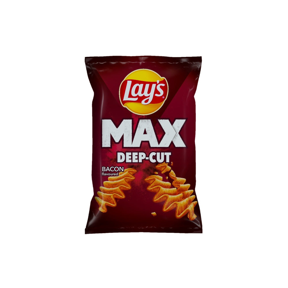 Lay’s Max Deep-Cut Bacon Potato Chips (120g) - EU
