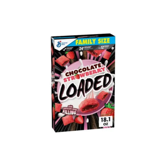 General Mills Family Size Chocolate Strawberry Loaded Cereal (513g) - America