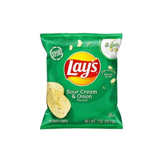 Lay’s Sour Cream and Onion Potato Chips (28g) - America