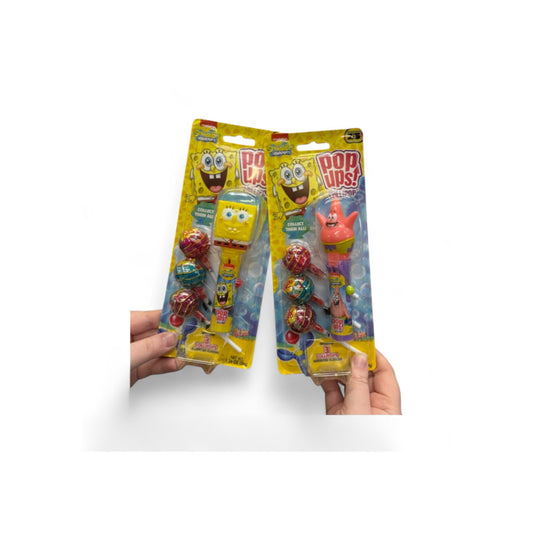 Chupa Chups Sponge Bob Square Pants Pop-ups Lollipops (36g)-  America