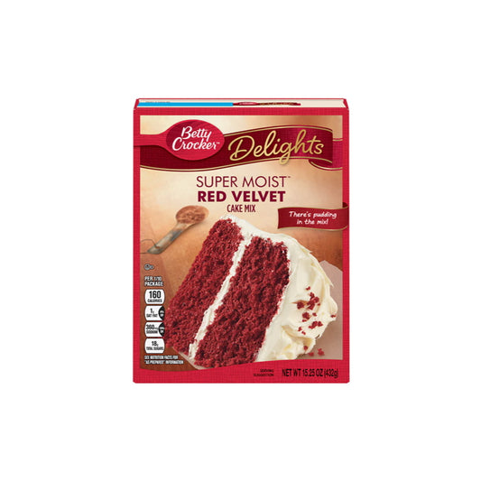Betty Crocker Delights Super Moist Red Velvet Cake Mix (375g) - Canada