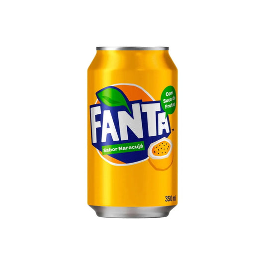 Fanta Passionfruit (Sabor Maracujá) Soda Can (350ml) - Brazil