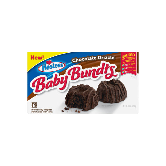 Hostess Chocolate Drizzle Baby Bundts 8-Pack (284g) - America