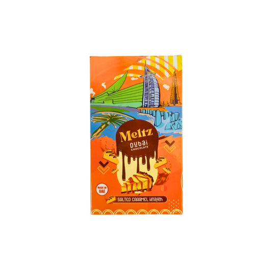 Meltz Dubai Salted Caramel Knafeh Chocolate Bar (75g) - Dubai