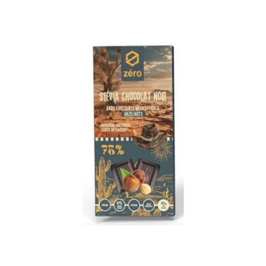 Zero Stevia Dark Chocolate Hazelnut Bar (85g) - Egypt