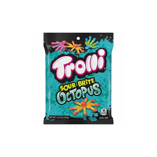 Trolli Sour Brite Octopus Peg Bag (120g) - America