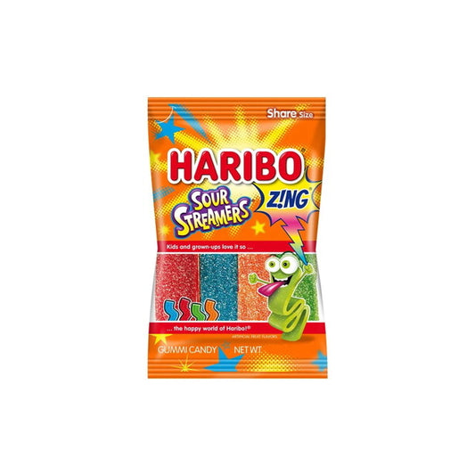 Haribo Sour Streamers Zing (141g) - America