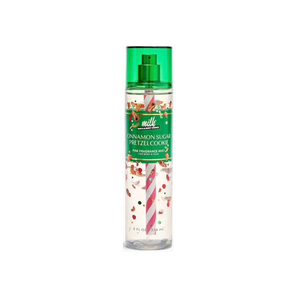 Bath and Body Works Milk Bar Cinnamon Sugar Pretzel Cookie Fine Fragrance Mist (236ml) - America