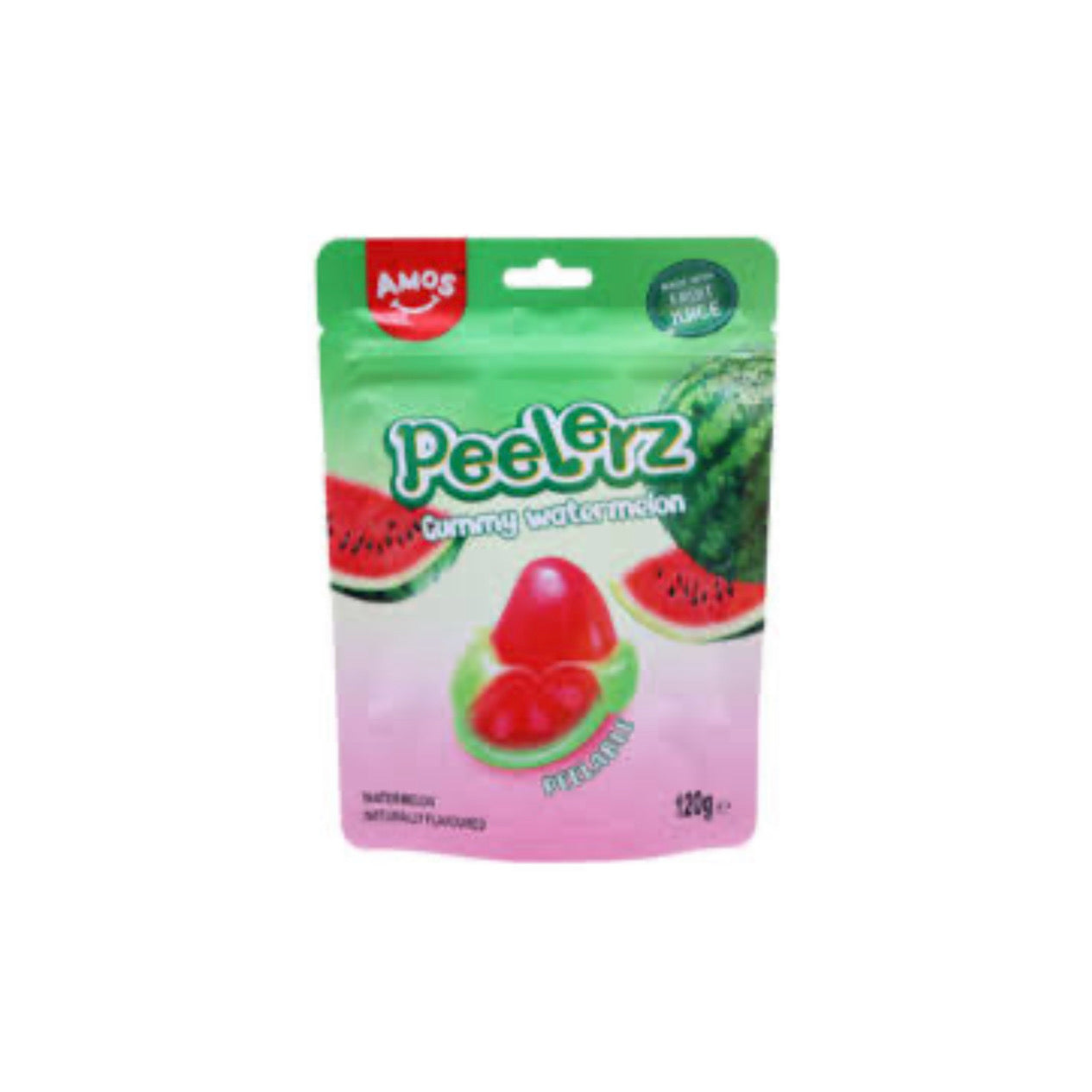 Amos Peelerz Gummy Watermelon Peg Bag (120g) - America