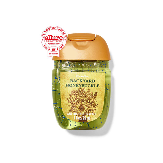 Bath and Body Works Backyard Honeysuckle PocketBac Anti-Bacterial Hand Gel (29ml) - America