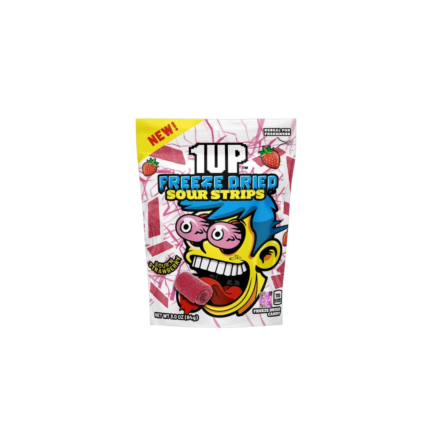 1UP Sour Crunch Strawberry (85g) - America