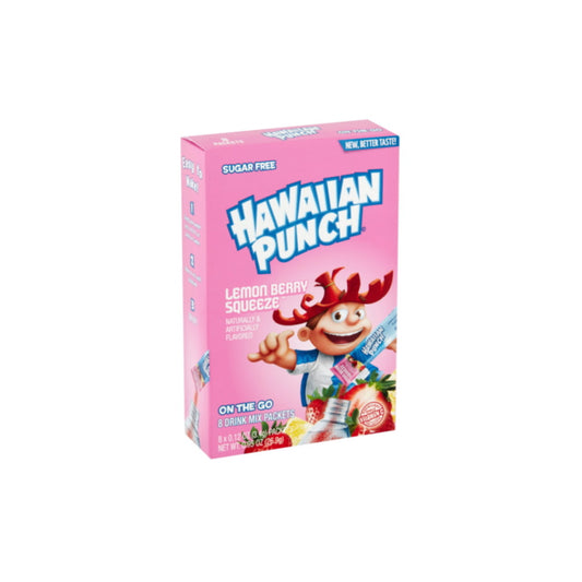 Hawaiian Punch On The Go Lemon Berry Squeeze Drink Mix 8-Pack (15g) - America