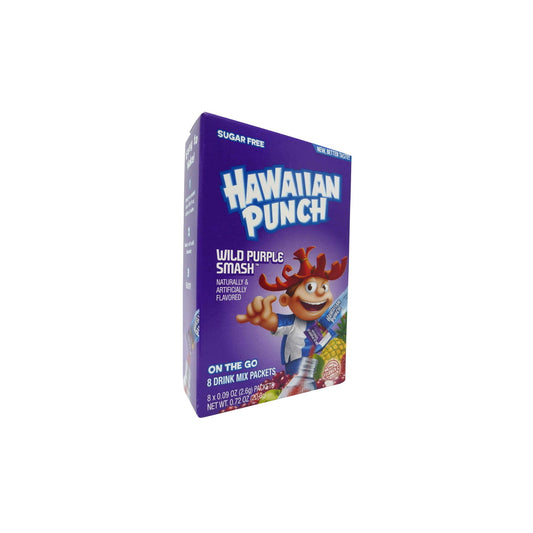 Hawaiian Punch On The Go Wild Purple Smash Drink Mix 8-Pack (15g) - America