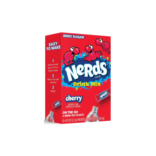 Nerds On The Go Cherry Drink Mix 6-Pack (16.2g) - America