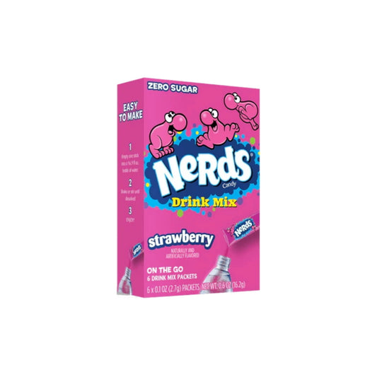 Nerds On The Go Strawberry Drink Mix 6-Pack (16.2g) - America
