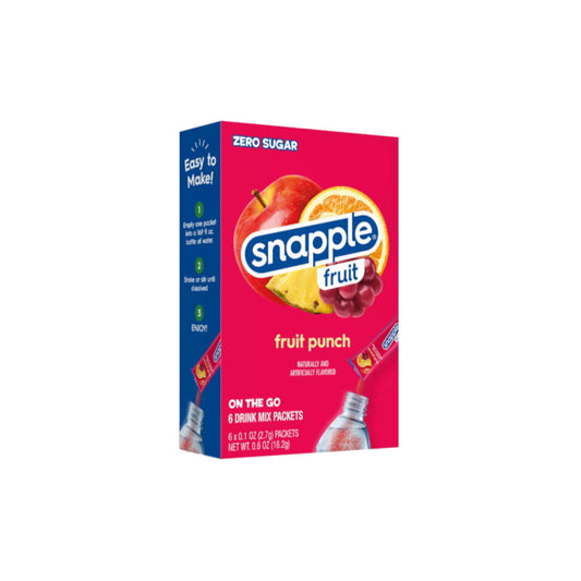 Snapple Fruit On The Go Fruit Punch Drink Mix 6-Pack (16.2g) - America