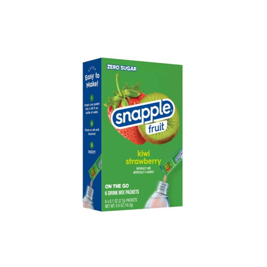 Snapple Fruit On The Go Kiwi Strawberry Drink Mix 6-Pack (16.2g) - America