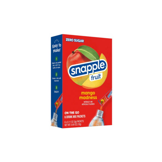 Snapple Fruit On The Go Mango Madness Drink Mix 6-Pack (18g) - America