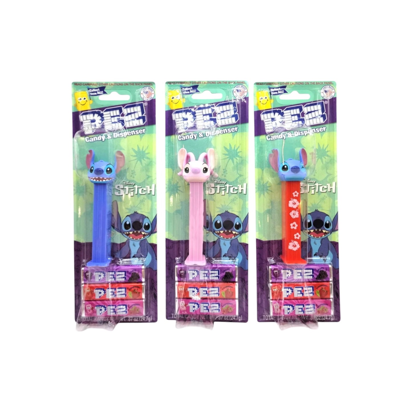 PEZ Disney Stitch Candy & Dispenser [1X RANDOMLY SELECTED DESIGN] (24.7g) - America