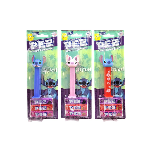 PEZ Disney Stitch Candy & Dispenser [1X RANDOMLY SELECTED DESIGN] (24.7g) - America