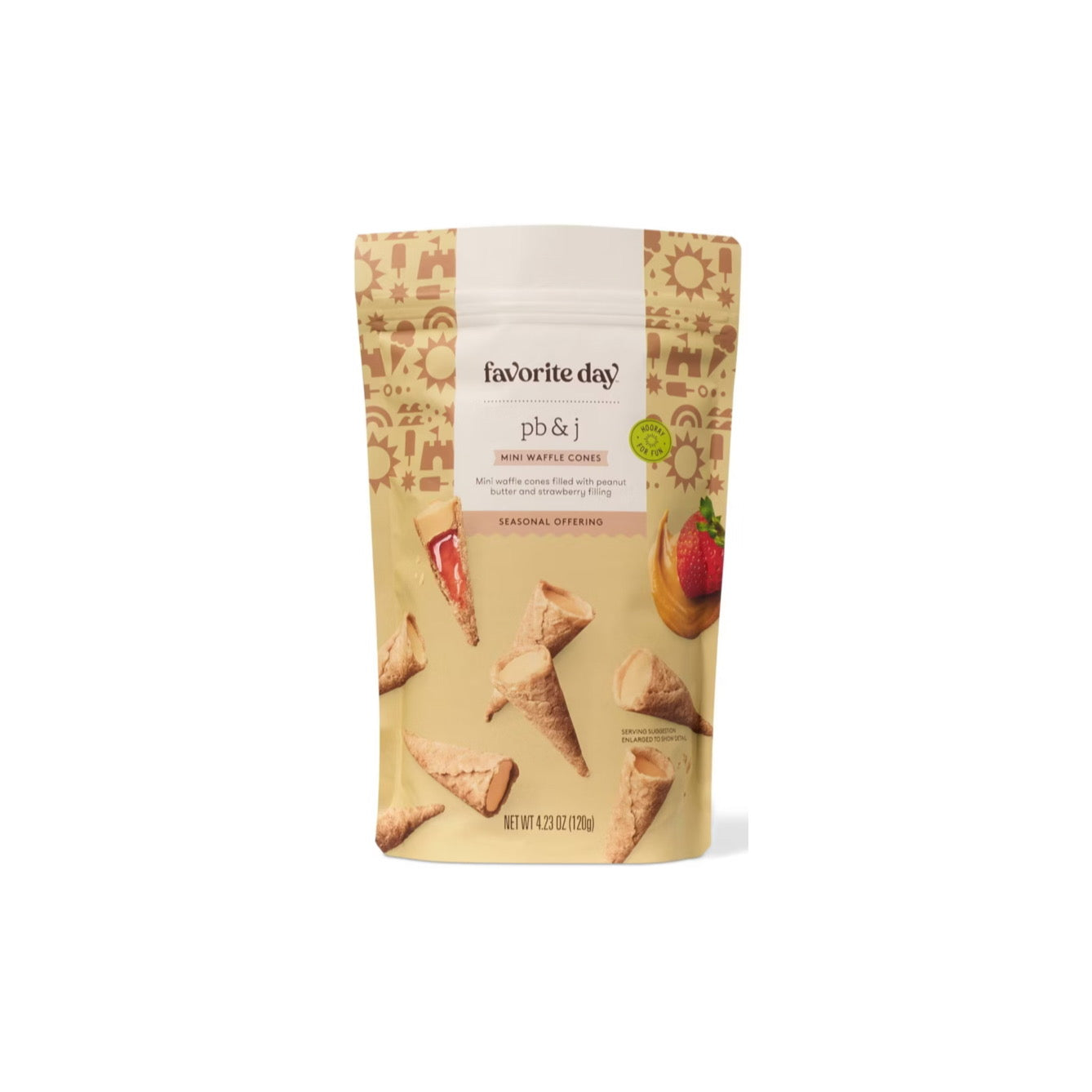 Favorite Day PB & J Mini Waffle Cones (120g) - America