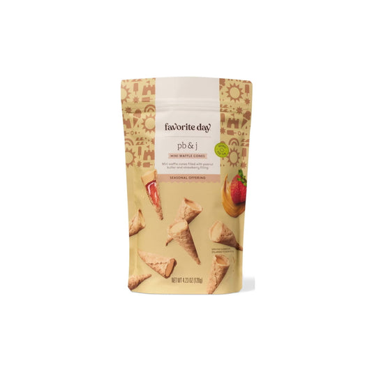 Favorite Day PB & J Mini Waffle Cones (120g) - America