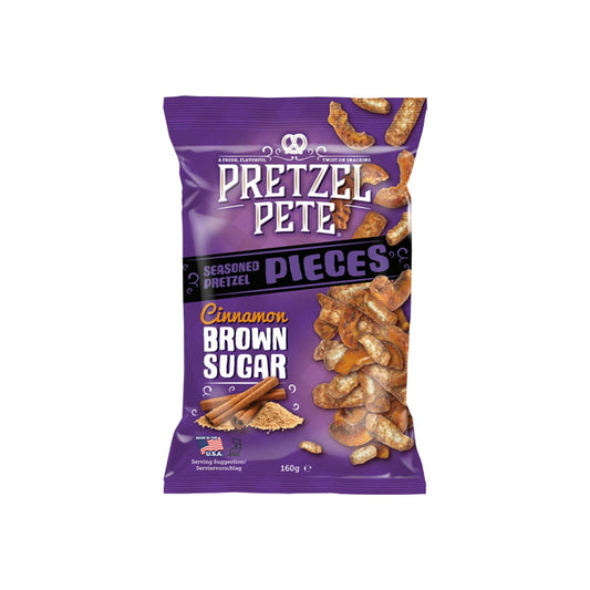 Pretzel Pete Cinnamon Brown Sugar Pretzel Pieces (160g) - America