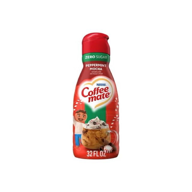 Coffee Mate Zero Sugar Peppermint Mocha Coffee Creamer (946ml) - America