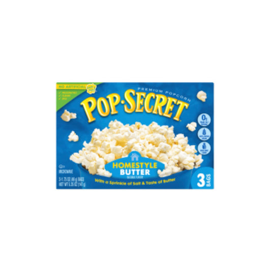 Pop Secret Homestyle Butter Popcorn 3pk (147g) - America