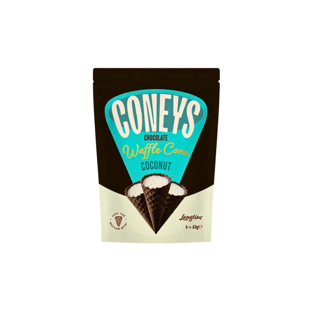 Coneys Chocolate Coconut Waffle Cones (63g) - EU