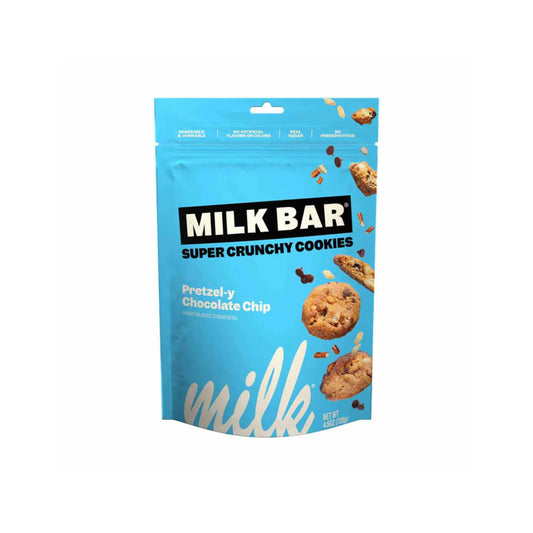 Milk Bar Pretzel-y Chocolate Chip Super Crunchy Cookies Resealable Bag (128g) - America