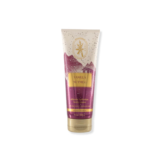 Bath and Body Works Aromatherapy Vanilla + Nutmeg Ultimate Hydration Body Cream (226g) - America