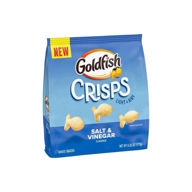 Goldfish Salt & Vinegar Crisps Baked Snacks (177g) - America