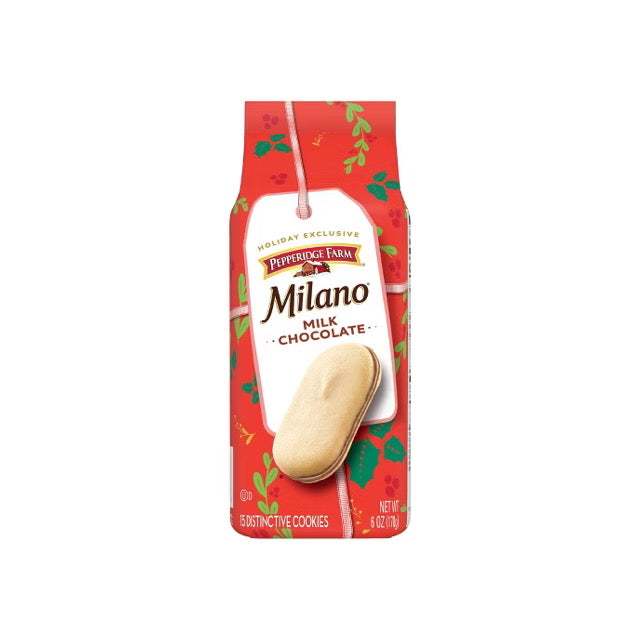 Pepperidge Farm Holiday Exclusive Milano Milk Chocolate Cookies (198g) - America