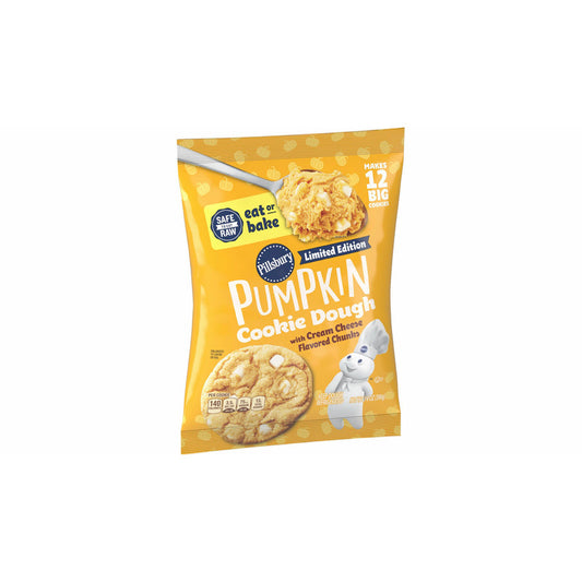 Pillsbury Limited Edition Pumpkin Cookie Dough with Cream Cheese Flavored Chunks (396g) - America
