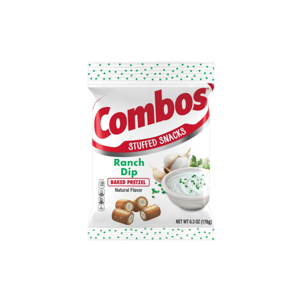 Combos Stuffed Snacks Ranch Dip Baked Pretzels (179g) - Canada