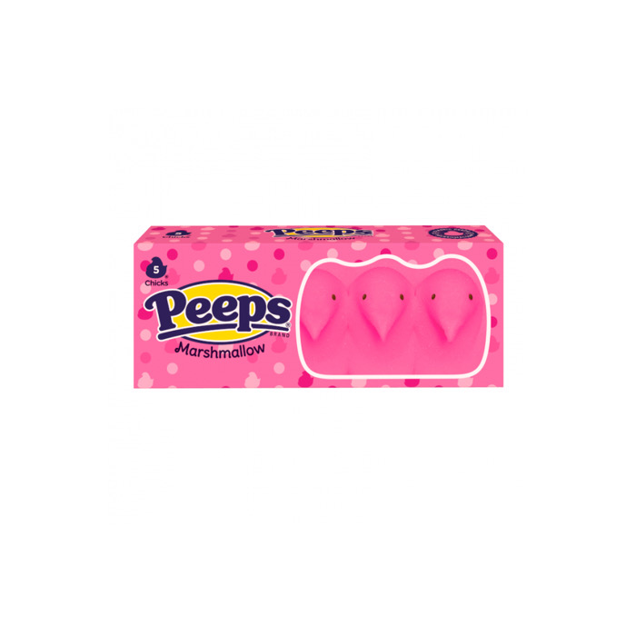 Peeps Easter Pink Marshmallow Chicks 5-Pack (42g) - America